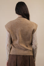 Load image into Gallery viewer, Sleevelesss Mocha Sweater