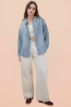 Load image into Gallery viewer, Indigo Washed Denim Top: