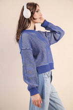 Load image into Gallery viewer, Two Tone Striped Sweater