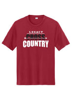Load image into Gallery viewer, 2025 Legacy Cross Country Deep Red Dry Fit or 50/50 Tee
