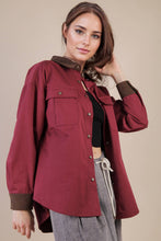 Load image into Gallery viewer, Soft Woven Button Down Barn Shacket Jacket
