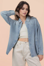 Load image into Gallery viewer, Indigo Washed Denim Top:
