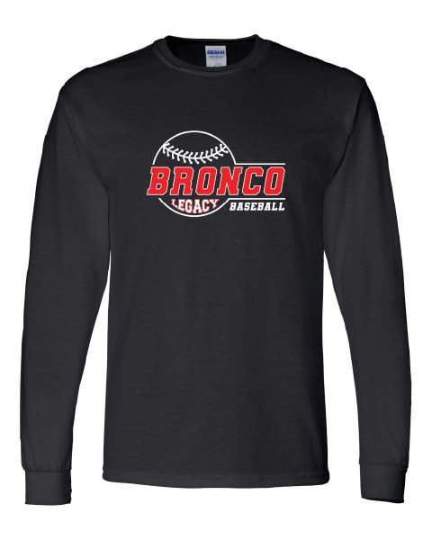 Bronco Baseball Fan Shrit Long Sleeve Tee