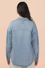 Load image into Gallery viewer, Indigo Washed Denim Top:
