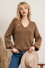Load image into Gallery viewer, Split Neck Super Soft Sweater
