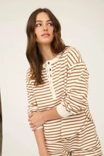 Load image into Gallery viewer, Brown Striped Henley (Copy)

