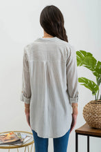 Load image into Gallery viewer, Striped Lightweight Woven Top
