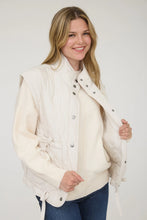 Load image into Gallery viewer, Tie Detail Quilted Puffer Vest
