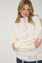 Load image into Gallery viewer, Tie Detail Quilted Puffer Vest
