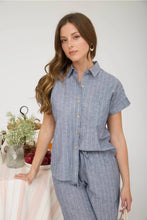Load image into Gallery viewer, Sea you soon Cotton/linen Top
