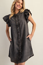 Load image into Gallery viewer, The Jenny Jean Dress- Black Denim
