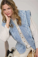 Load image into Gallery viewer, Quilted Denim Vest
