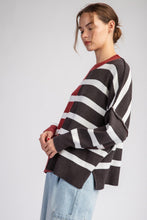 Load image into Gallery viewer, Striped Color Block Sweater
