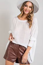 Load image into Gallery viewer, Smocked Linen Dolman Top - also available in black

