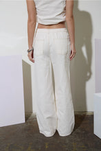 Load image into Gallery viewer, Cream Wide Leg Drawstring Pants
