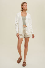 Load image into Gallery viewer, Ivory Lightweight Sweater Cardigan
