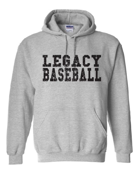 LEGACY Baseball GREY HOODIE LHS