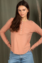 Load image into Gallery viewer, Cozy Brushed Ribbed Knit Top | Blush
